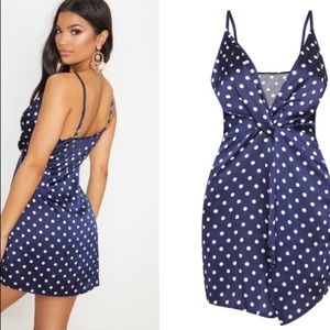 Polka Dot Navy Dress